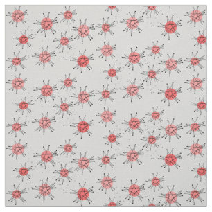Tissu Starbursts Modernes Du Milieu Du Siècle