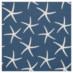 Tissu Starfish Motif Marine Blue Beach Thème Nautique
