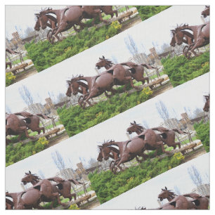 Tissu Statues de chevaux