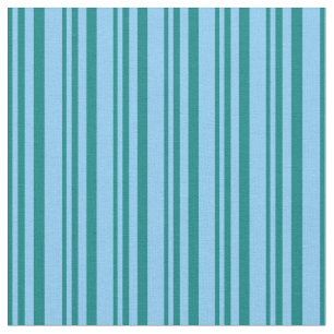 Tissu Stripes bleu ciel turquoise et clair