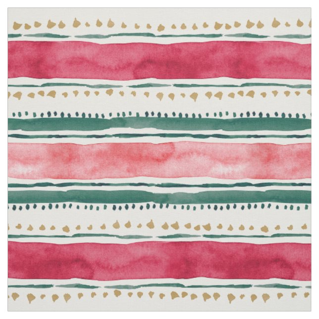 Tissu STRIPES DE VACANCES Boho Christmas Geo (Échantillon)