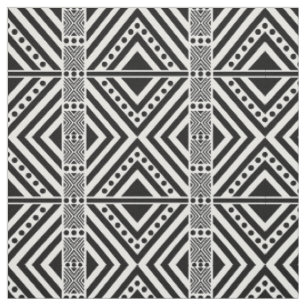Tissu Style africain Motif sans faille. Couleur noire