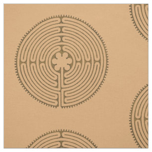 Tissu Style d'antiquité de labyrinthe de Chartres + vos