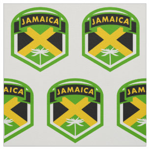 Tissu Style du logo du drapeau jamaïcain