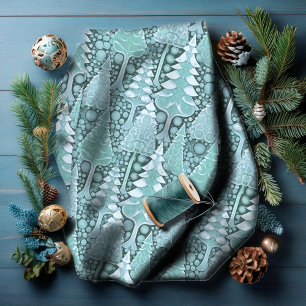 Tissu Stylisé Coastal Christmas Trees Motif#6 ID1009