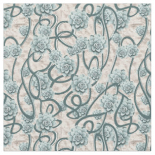 Tissu Succulents du désert pour un Motif de fond d'écran