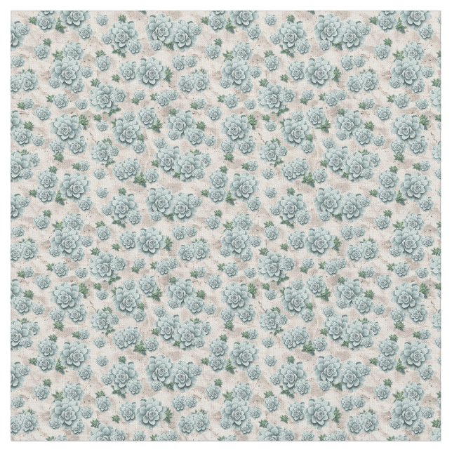 Tissu Succulents sur le Beach Motif (Fermer)
