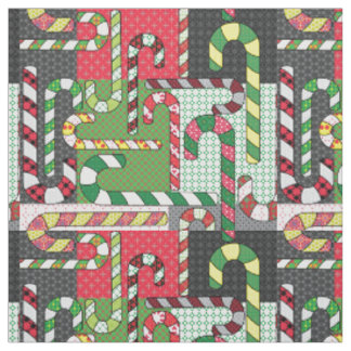 Tissu Sucres de canne à motifs