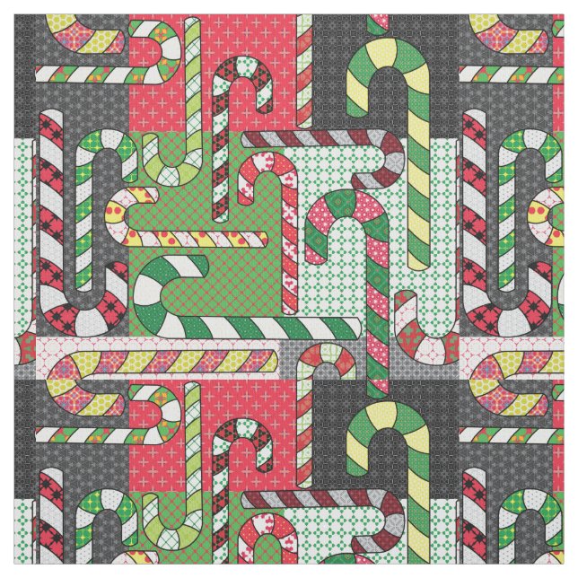 Tissu Sucres de canne à motifs (Échantillon)