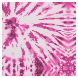 Tissu Summer Artsy Girly Neon Blush Pink Tie Dye Motif