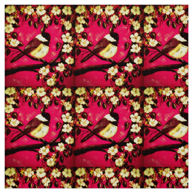 Tissu Super Punch Chickadee (Échantillon)