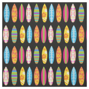 Tissu Surf Boards Cute Tropical Beach Sports