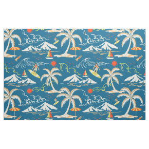 Tissu Surf tropical île motif à thème