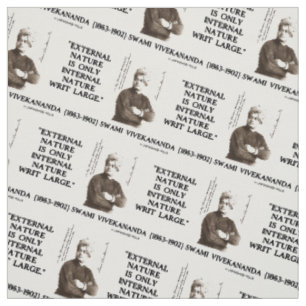 Tissu Swami Vivekananda Nature externe Nature interne