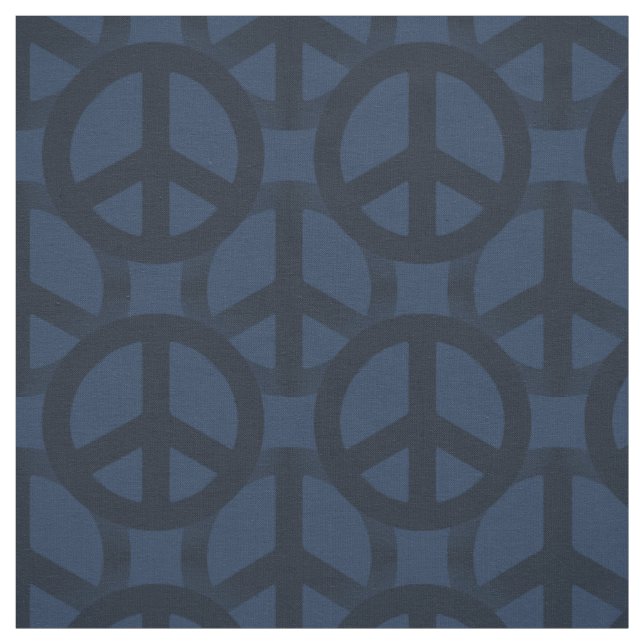 Tissu SYMBOLE Bleu foncé (Échantillon)