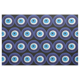 Tissu Symbole de la perle bleue Amulet de la protection