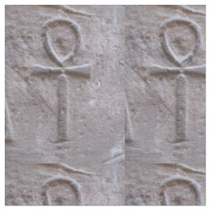 Tissu Symbole hiéroglyphique d'Ankh d'Egyptien de la vi
