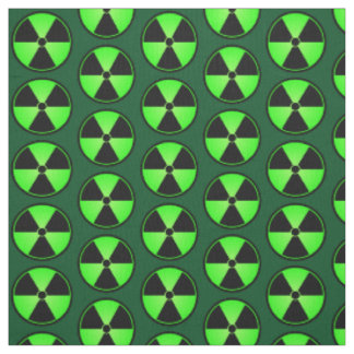 Tissu Symbole vert de rayonnement