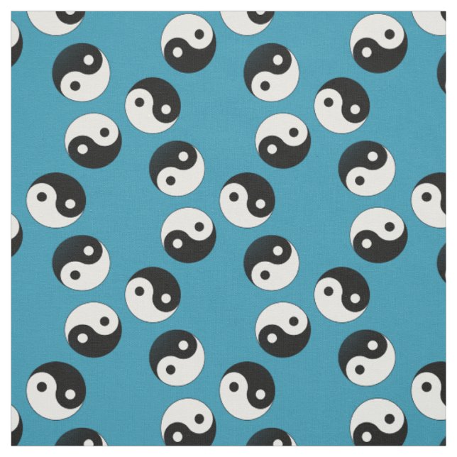 Tissu SYMBOLE YIN Yang (Échantillon)