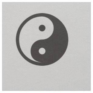 Tissu Symbole Yin Yang - tatouage solide