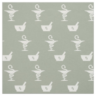 Tissu Symboles de gris de pharmacie