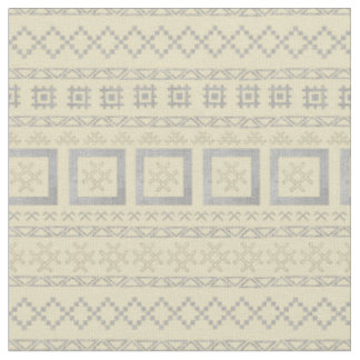 Tissu Symboles traditionnels lettons sur la toile de bou