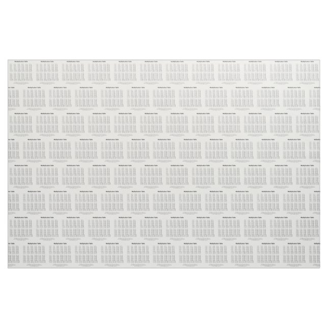 Tissu Tableau de multiplication (Yard)
