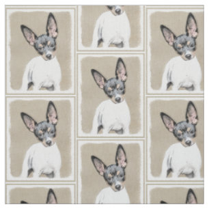 Tissu Tableau Rat Terrier - Cute Original Chien Art