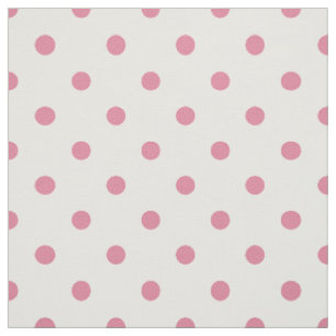 Tissu Taches de pois roses moyennes