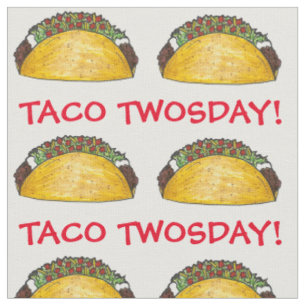 Tissu Taco TWOSday Mardi 2 Anniversaire fête Fiesta