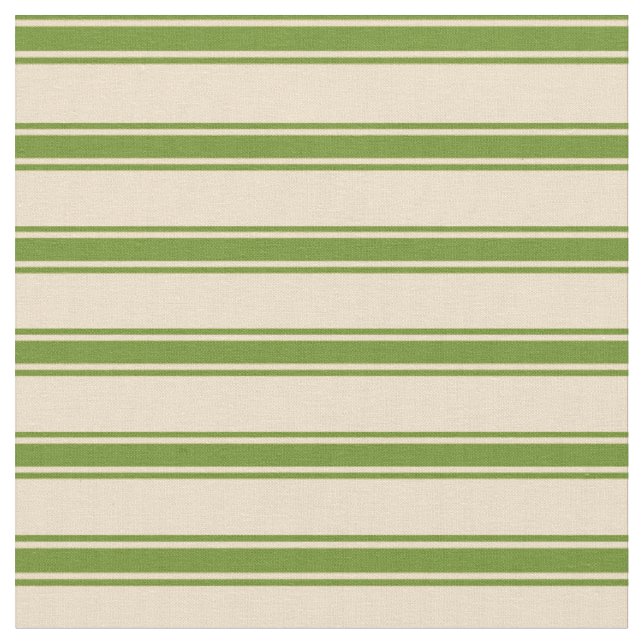 Tissu Tan et Motif vert (Fermer)