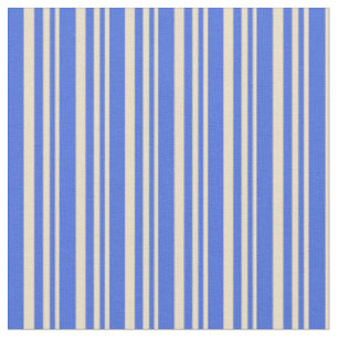 Tissu Tan et Royal Bleu Bleu Bleu Motif