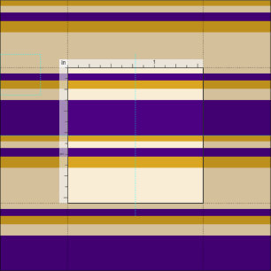 Tissu Tan, Indigo et Goldenrod Lined/Striped Motif