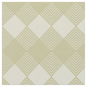 Tissu Tan Taupe Diamonds Circuit Motif de carreaux