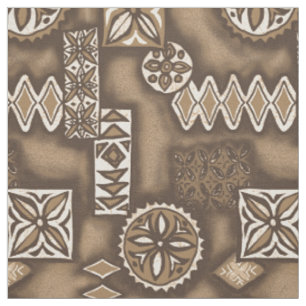 Tissu Tapa de Hawaïen de guerrier de vague