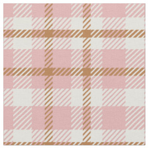 Tissu Tartan à carreaux gingham rose plaid buffalo pique