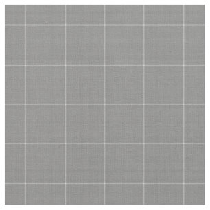 Tissu Tartan à carreaux subtil gris texturé