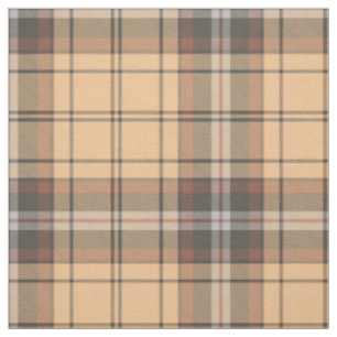 Tissu Tartan beige et Brown