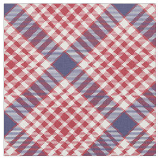 Tissu Tartan bleu bleu rouge