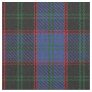 Tissu Tartan écossais vert rouge à la maison de noir