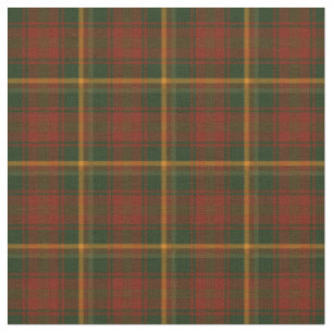 Tissu Tartan national canadien de feuille d'érable