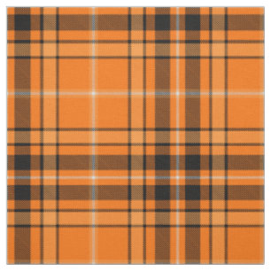 Tissu Tartan orange d'Halloween