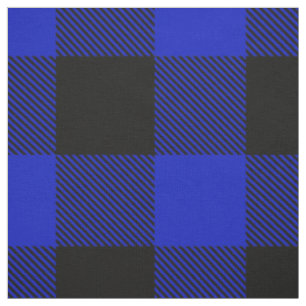 Tissu Tartan Plaid contre Buffalo noir royal XXL