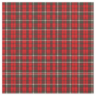 Tissu Tartan Plaid Rouge traditionnel Collection populai