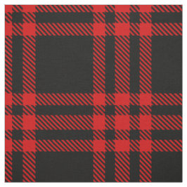 Tissu Tartan plat XL rouge et noir