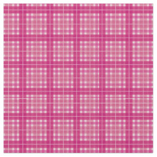 Tissu Tartan rose En vichy plaid de Fuchsia