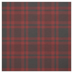 Tissu tartan rouge et gris 
