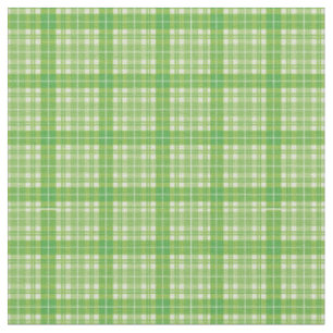 Tissu Tartan vert citron En vichy plaid