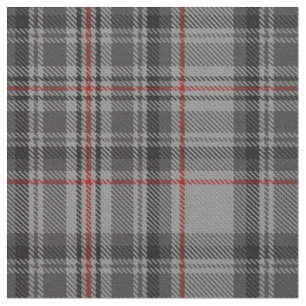 Tissu Taupe gris rouge Tartan noir Taupe