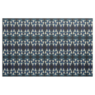 Tissu Taureau de l'Ouest Pays Russe Indigo Blue